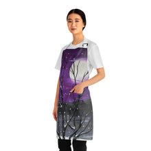 Load image into Gallery viewer, Apron - lightweight, silky finish 100% polyester, two front pockets. Many original artwork designs by Kerry Sandhu Art
