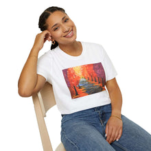 Load image into Gallery viewer, T-Shirt made from very soft materials, no side seams. Feels like bliss to wear! Many designs by Kerry Sandhu Art
