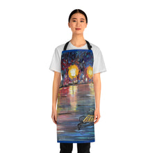 Load image into Gallery viewer, Apron - lightweight, silky finish 100% polyester, two front pockets. Many original artwork designs by Kerry Sandhu Art
