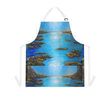 Load image into Gallery viewer, Apron - lightweight, silky finish 100% polyester, two front pockets. Many original artwork designs by Kerry Sandhu Art
