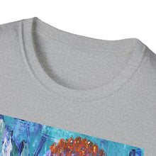 Load image into Gallery viewer, T-Shirt made from very soft materials, no side seams. Feels like bliss to wear! Many designs by Kerry Sandhu Art
