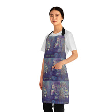 Load image into Gallery viewer, Apron - lightweight, silky finish 100% polyester, two front pockets. Many original artwork designs by Kerry Sandhu Art
