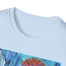 Load image into Gallery viewer, T-Shirt made from very soft materials, no side seams. Feels like bliss to wear! Many designs by Kerry Sandhu Art
