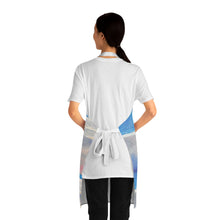 Load image into Gallery viewer, Apron - lightweight, silky finish 100% polyester, two front pockets. Many original artwork designs by Kerry Sandhu Art
