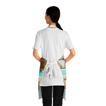 Load image into Gallery viewer, Apron - lightweight, silky finish 100% polyester, two front pockets. Many original artwork designs by Kerry Sandhu Art
