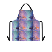 Load image into Gallery viewer, Apron - lightweight, silky finish 100% polyester, two front pockets. Many original artwork designs by Kerry Sandhu Art
