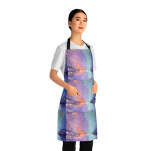 Load image into Gallery viewer, Apron - lightweight, silky finish 100% polyester, two front pockets. Many original artwork designs by Kerry Sandhu Art
