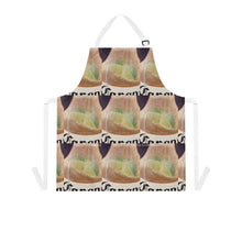 Load image into Gallery viewer, Apron - lightweight, silky finish 100% polyester, two front pockets. Many original artwork designs by Kerry Sandhu Art
