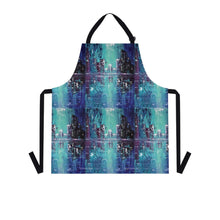 Load image into Gallery viewer, Apron - lightweight, silky finish 100% polyester, two front pockets. Many original artwork designs by Kerry Sandhu Art
