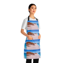 Load image into Gallery viewer, Apron - lightweight, silky finish 100% polyester, two front pockets. Many original artwork designs by Kerry Sandhu Art
