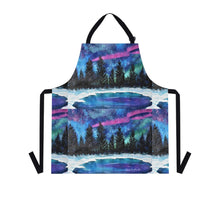 Load image into Gallery viewer, Apron - lightweight, silky finish 100% polyester, two front pockets. Many original artwork designs by Kerry Sandhu Art
