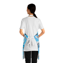 Load image into Gallery viewer, Apron - lightweight, silky finish 100% polyester, two front pockets. Many original artwork designs by Kerry Sandhu Art
