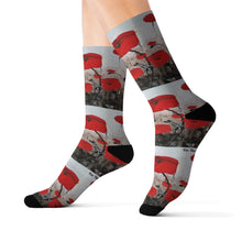 Load image into Gallery viewer, For The Fallen - UNISEX SOCKS - by Kerry Sandhu Art
