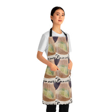 Load image into Gallery viewer, Apron - lightweight, silky finish 100% polyester, two front pockets. Many original artwork designs by Kerry Sandhu Art
