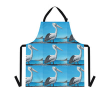 Load image into Gallery viewer, Apron - lightweight, silky finish 100% polyester, two front pockets. Many original artwork designs by Kerry Sandhu Art
