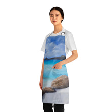 Load image into Gallery viewer, Apron - lightweight, silky finish 100% polyester, two front pockets. Many original artwork designs by Kerry Sandhu Art
