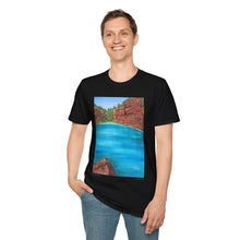 Load image into Gallery viewer, T-Shirt made from very soft materials, no side seams. Feels like bliss to wear! Many designs by Kerry Sandhu Art
