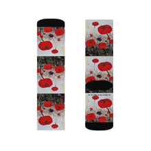 Load image into Gallery viewer, For The Fallen - UNISEX SOCKS - by Kerry Sandhu Art
