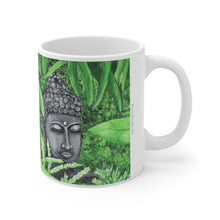 Load image into Gallery viewer, 11oz BPA, lead-free, microwave/dishwasher safe, white ceramic, vivid colours. Many original artworks by Kerry Sandhu Art
