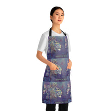 Load image into Gallery viewer, Apron - lightweight, silky finish 100% polyester, two front pockets. Many original artwork designs by Kerry Sandhu Art
