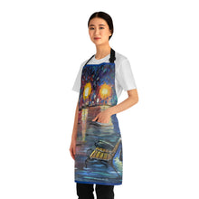 Load image into Gallery viewer, Apron - lightweight, silky finish 100% polyester, two front pockets. Many original artwork designs by Kerry Sandhu Art
