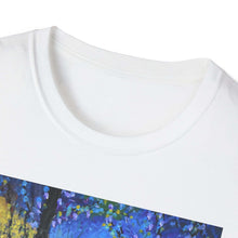 Load image into Gallery viewer, T-Shirt made from very soft materials, no side seams. Feels like bliss to wear! Many designs by Kerry Sandhu Art
