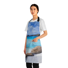 Load image into Gallery viewer, Apron - lightweight, silky finish 100% polyester, two front pockets. Many original artwork designs by Kerry Sandhu Art
