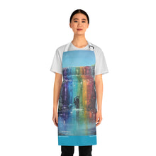 Load image into Gallery viewer, Apron - lightweight, silky finish 100% polyester, two front pockets. Many original artwork designs by Kerry Sandhu Art
