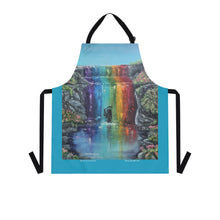 Load image into Gallery viewer, Apron - lightweight, silky finish 100% polyester, two front pockets. Many original artwork designs by Kerry Sandhu Art
