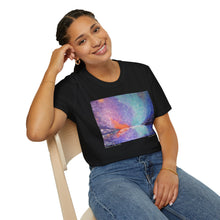 Load image into Gallery viewer, T-Shirt made from very soft materials, no side seams. Feels like bliss to wear! Many designs by Kerry Sandhu Art
