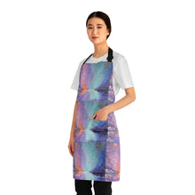 Load image into Gallery viewer, Apron - lightweight, silky finish 100% polyester, two front pockets. Many original artwork designs by Kerry Sandhu Art
