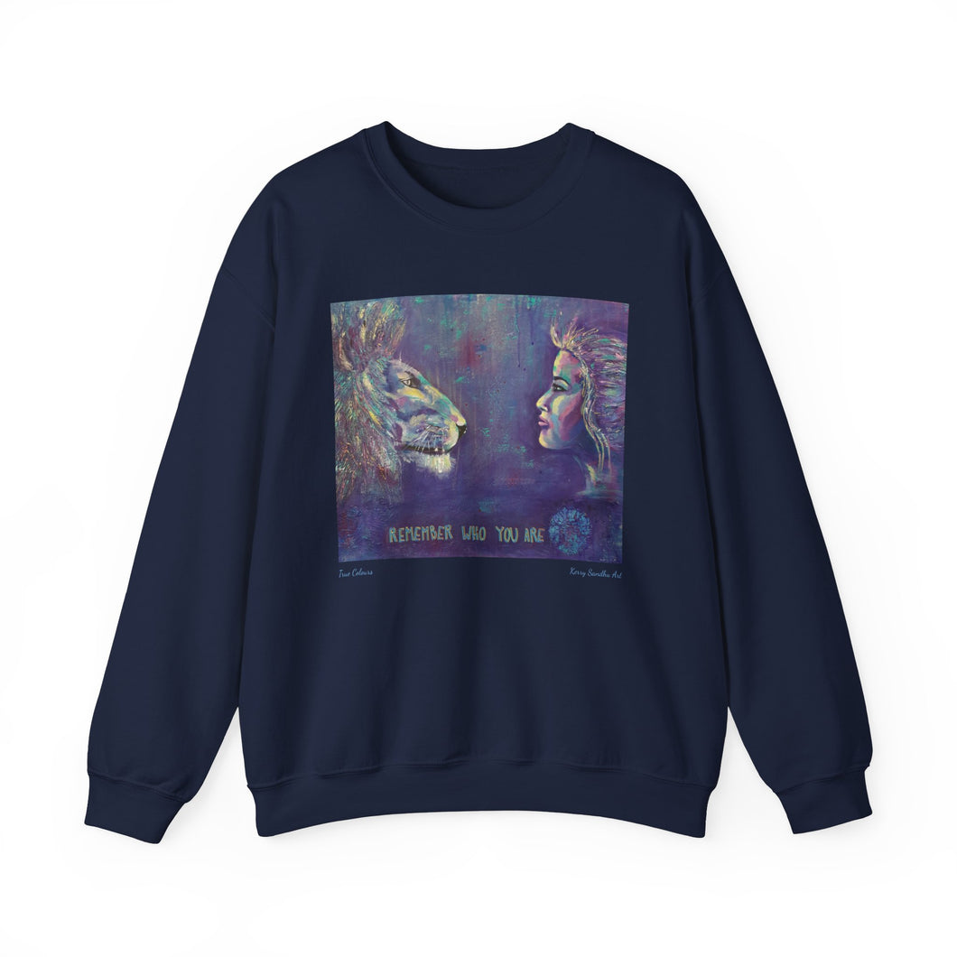 Sweatshirt 50/50 Cotton/Polyester, Medium-heavy fabric, Loose fit, true to size, Original art designs by Kerry Sandhu Art