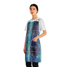 Load image into Gallery viewer, Apron - lightweight, silky finish 100% polyester, two front pockets. Many original artwork designs by Kerry Sandhu Art
