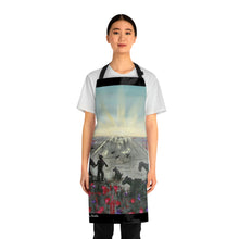 Load image into Gallery viewer, Apron - lightweight, silky finish 100% polyester, two front pockets. Many original artwork designs by Kerry Sandhu Art
