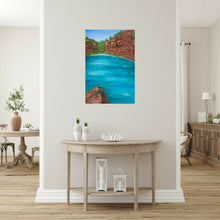 Load image into Gallery viewer, Original painting of Fortescue Falls in the Kimberley region of the North West of Western Australia by Kerry Sandhu Art
